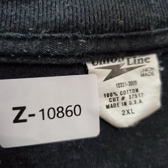 VINTAGE IAM Men Shirt 2XL Black International Association of Machinists Union - Picture 5 of 7